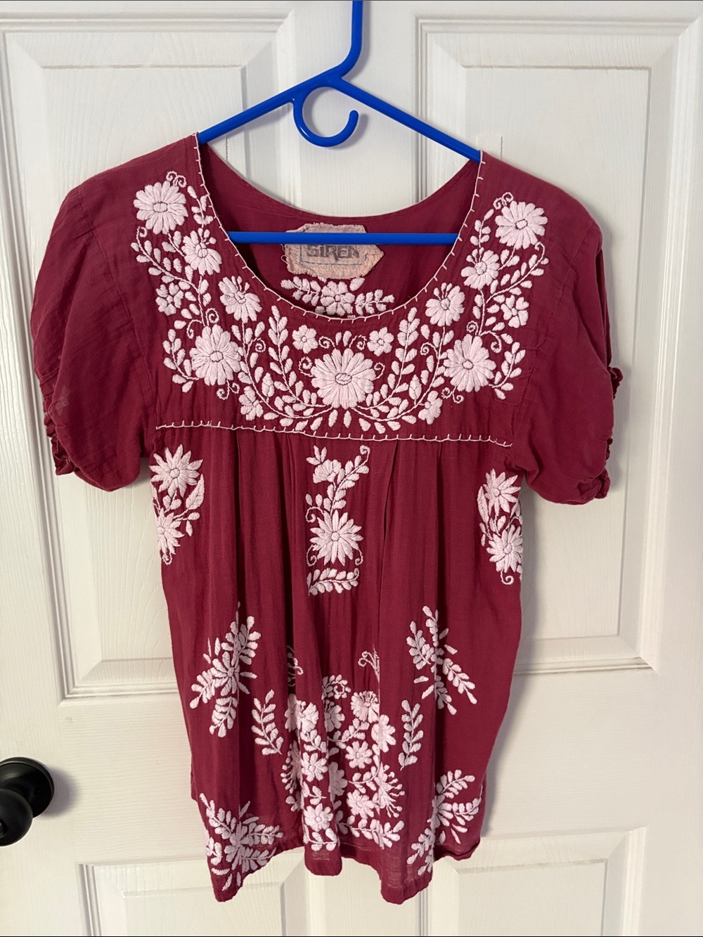 Siren brand embroidered blouse